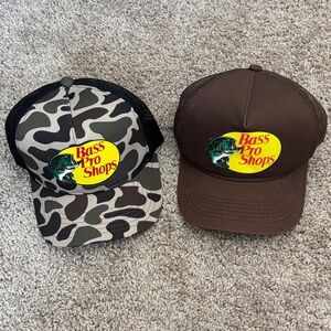 Bass Pro Shops Brown & Camo Logo Trucker Hats